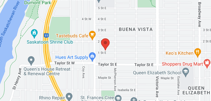 map of 123 1st ST E
